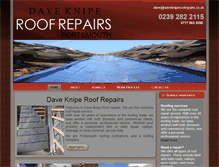 Tablet Screenshot of davekniperoofrepairs.co.uk